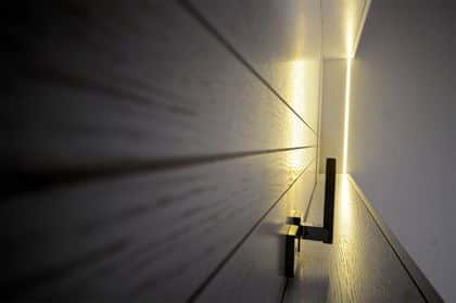 Door handle architectural detail of interior design by architectural designers Pantic Architects